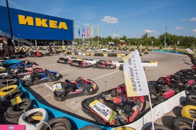 "ПроЭкстрим" в ТЦ "МЕГА", открытый картинг, школа картинга для детей от 6 лет