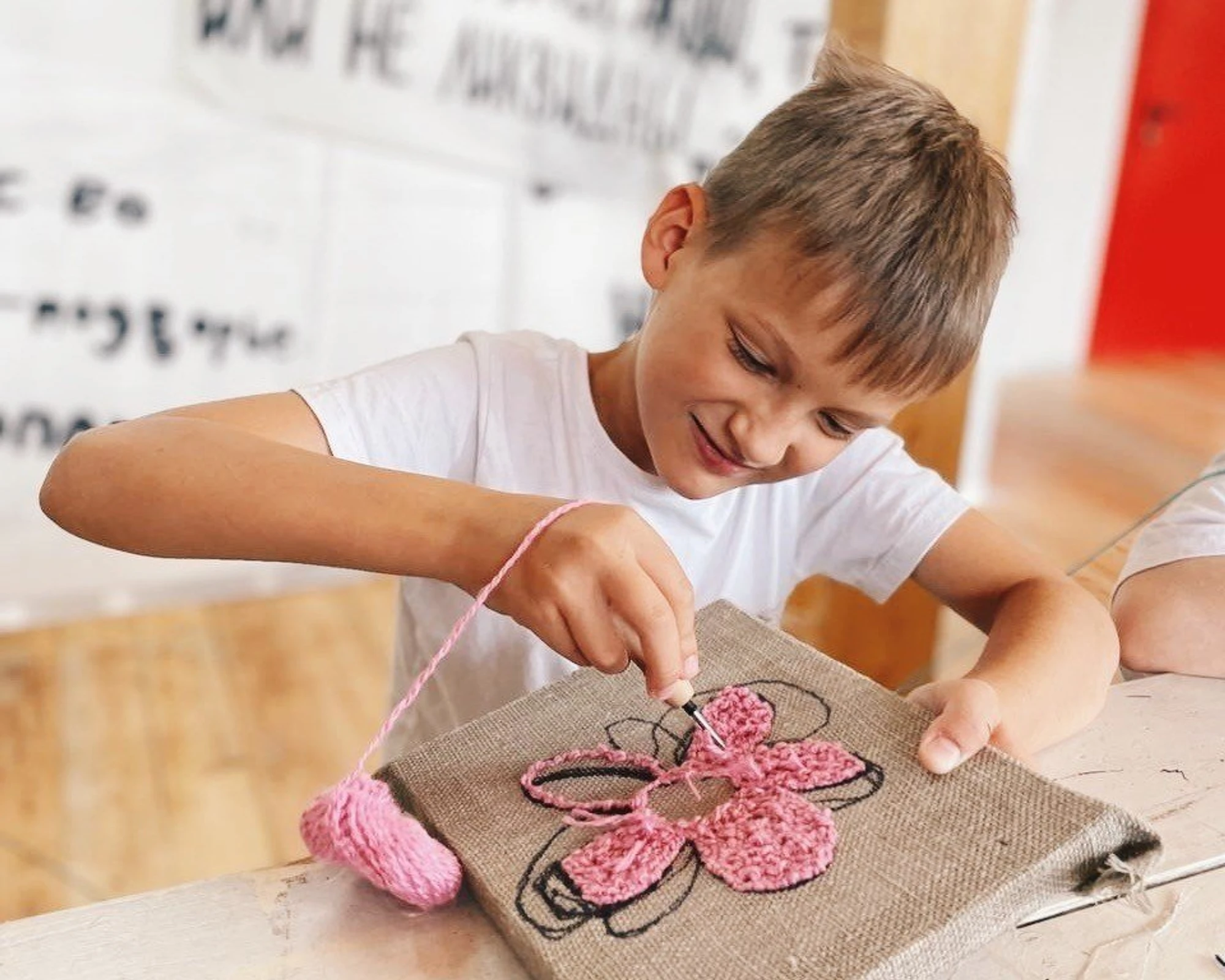 Мастер-класс "Ковровая вышивка" 6-12 лет в эко-клубе "Зеленая школа"