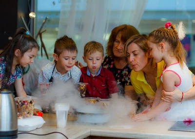Детский праздник в Москве в кулинарной студии "Игра Столов"