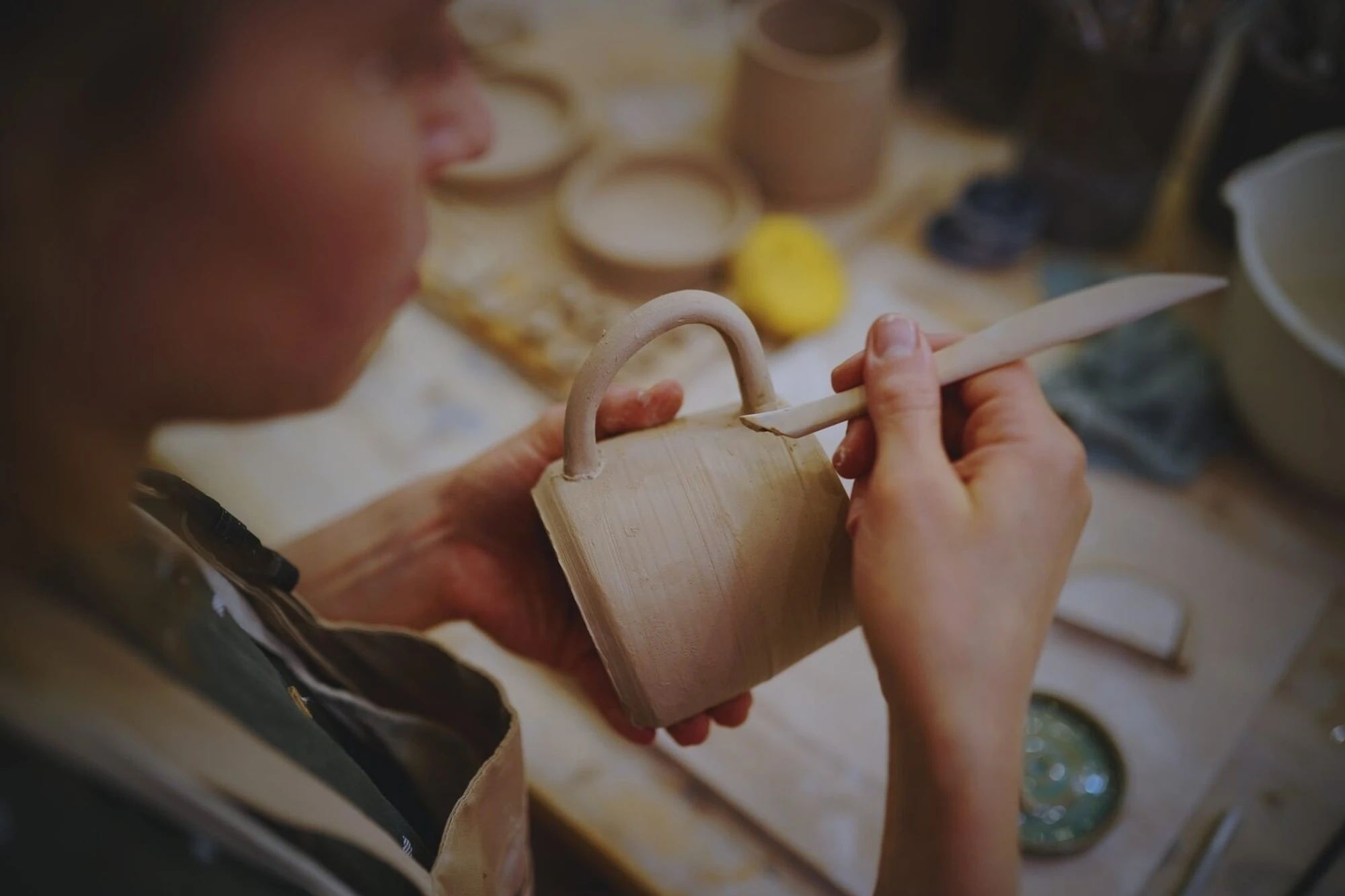 Мамы лепят - дети с няней, мастер-класс в гончарной студии "NN Ceramics"