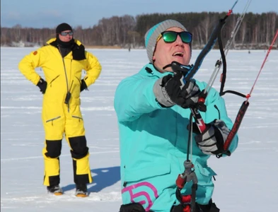Подарочный сертификат на зимний кайтинг в кайт-школе "С ветром"