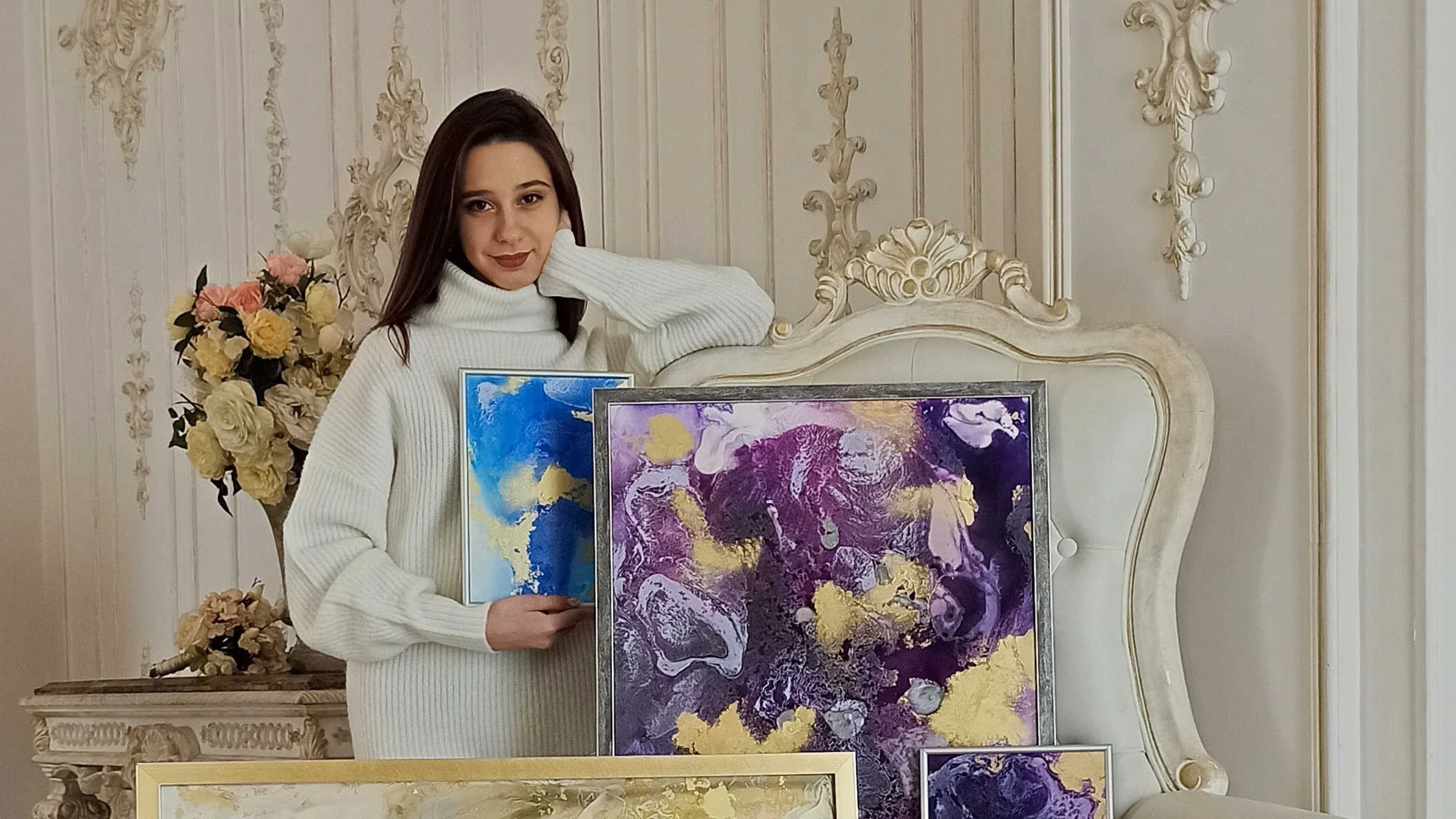 Мастер-класс по рисованию «Жидкий акрил» в арт-студии «Галерея»