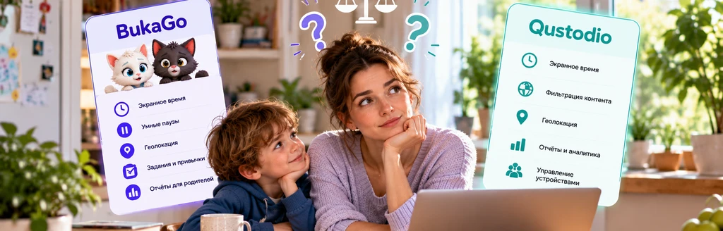 BukaGo или Qustodio: какое приложение родительского контроля лучше выбрать?