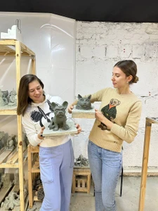 Мастер-класс по созданию скульптуры в школе "Объем"