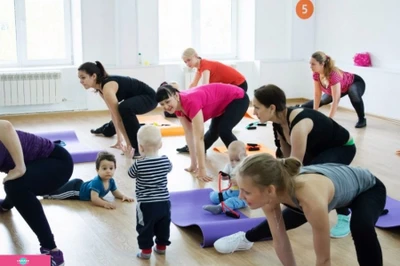 Fitness_s_Baby, "Фитнес с бэби", тренировки для мам с малышами от 3 месяцев в пространстве "М15", Томск 