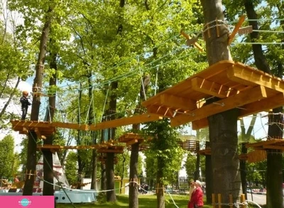 "Маугли-парк", веревочный город для детей и взрослых в парке "Юность", Калининград 