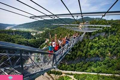 Skypark, "Скайпарк", парк развлечений на высоте, подвесной мост, банджи-джампинг, троллей, веревочный парк, смотровые площадки, Сочи 