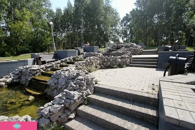 Парк Буфф-сад в центре Томска