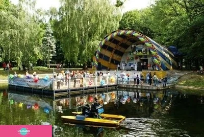 Детский парк культуры и отдыха им. Ю.А. Гагарина, аттракционы, открытый каток, Самара 