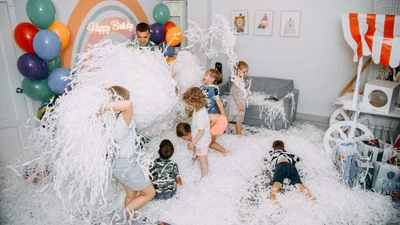 Лофт "Baby space" для детского дня рождения, комната "Радуга" с верандой