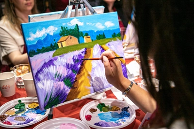 "Art & Wine", творческий центр, арт-дегустации, мастер-классы по живописи