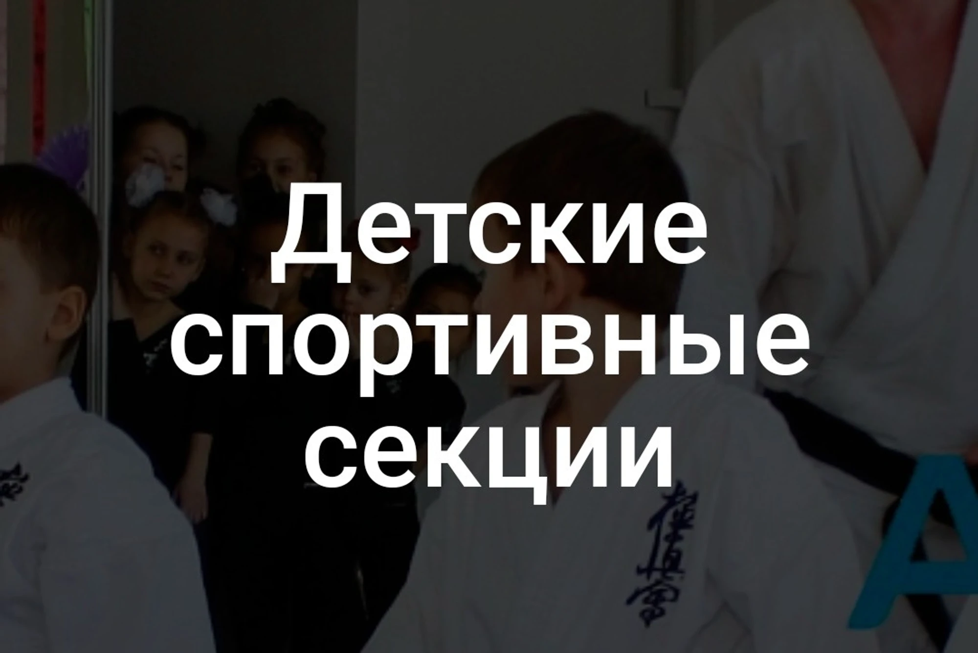 Детские спортивные секции