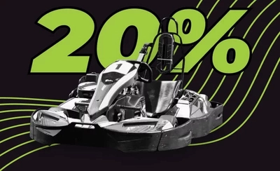 Скидка 20% на первый заезд в Турба картинг