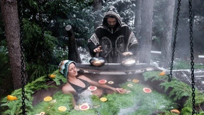 "Дзен", СПА-баня на территории "Охта парка"