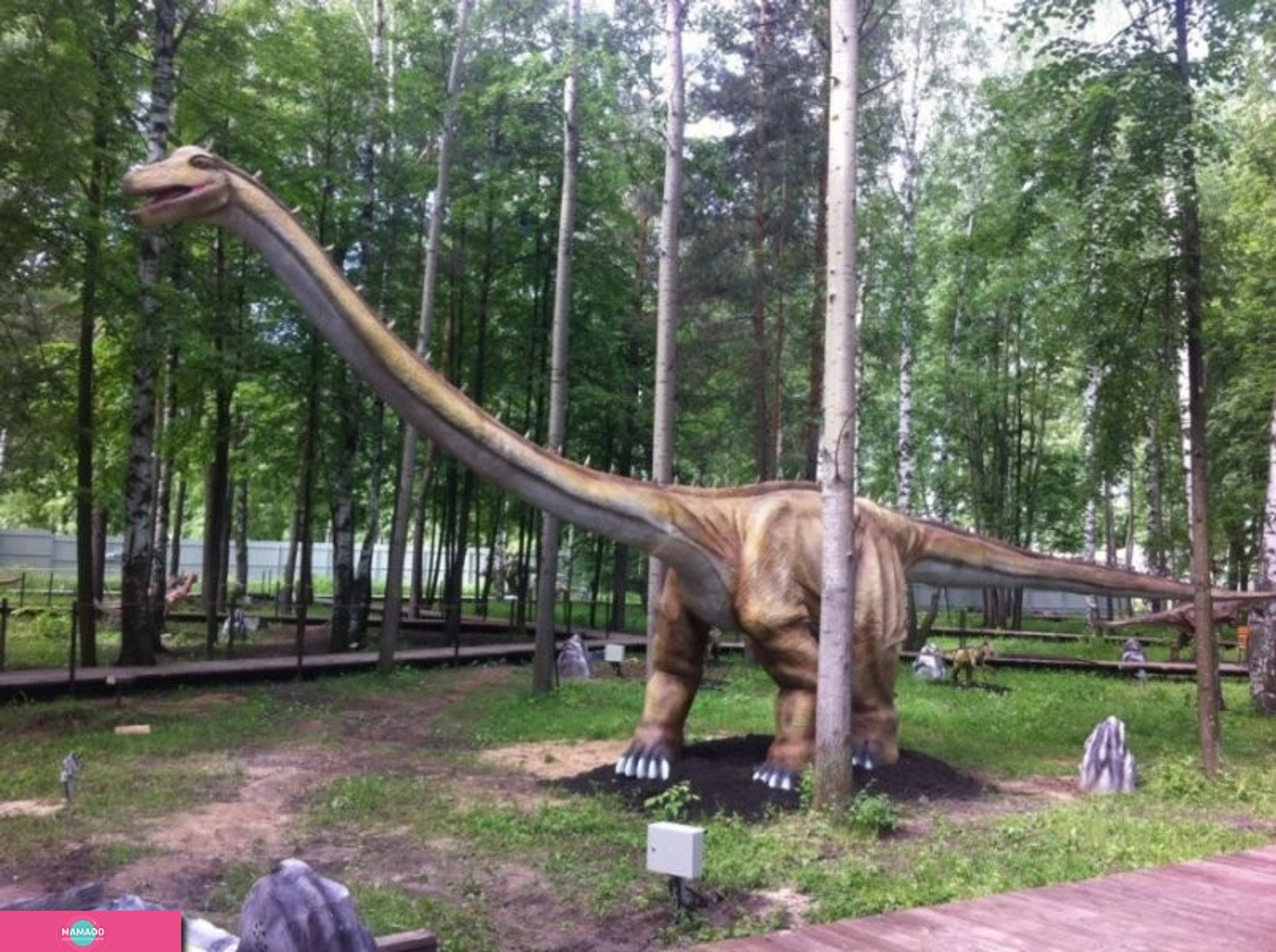 "Динолэнд", парк динозавров в Сормовском парке, Нижний Новгород 