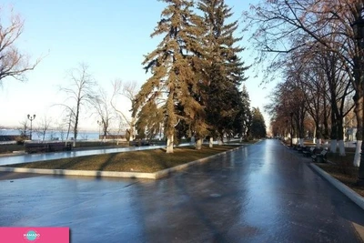 "Каток на набережной", открытый каток, Самара 