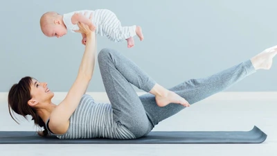 Тренировки для детей вместе с мамой в фитнес-клубе "A-Fitness Кондратьевский"