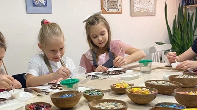 Детский день рождения в студии "МОЗАРИУМ"