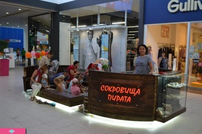 "Сокровища пирата", песочница с самоцветами для детей от 8 месяцев в ТРК "МЕГА", Самара 