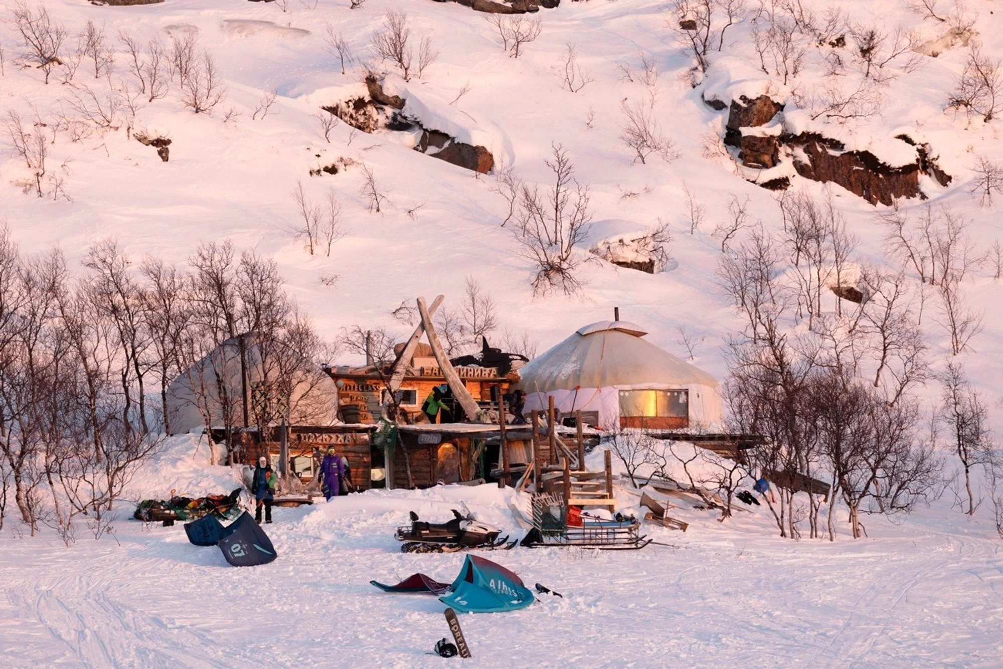 Обучение сноукайтингу в Москве в кайт-школе "KITECLASS"