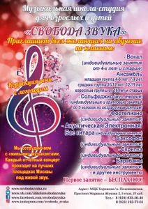 Музыкальная школа Свобода звука (Музыкальное образование )