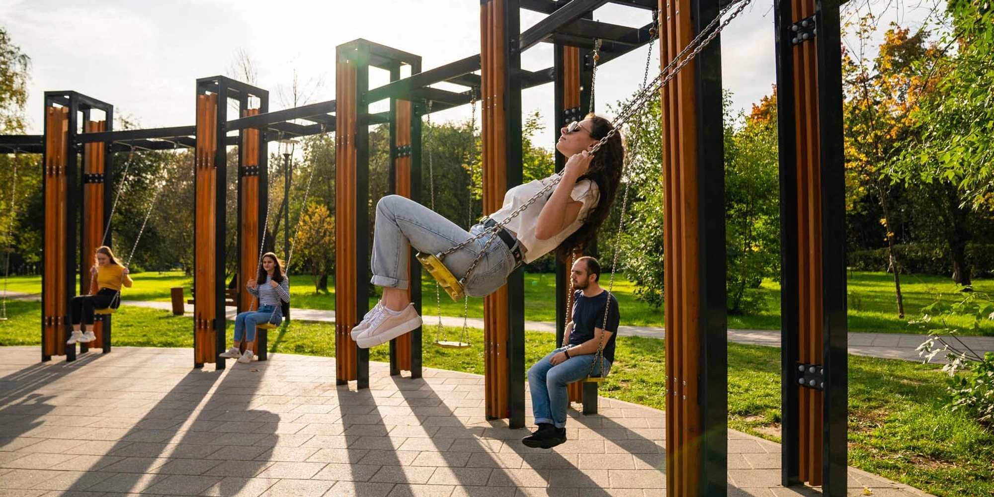 Уникальная детская площадка в усадьбе Люблино