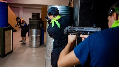 "Lazertag Zone", лабиринт и лазертаг
