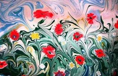 Мастер-класс рисования красками на воде Эбру от мастерской "Sandyart"