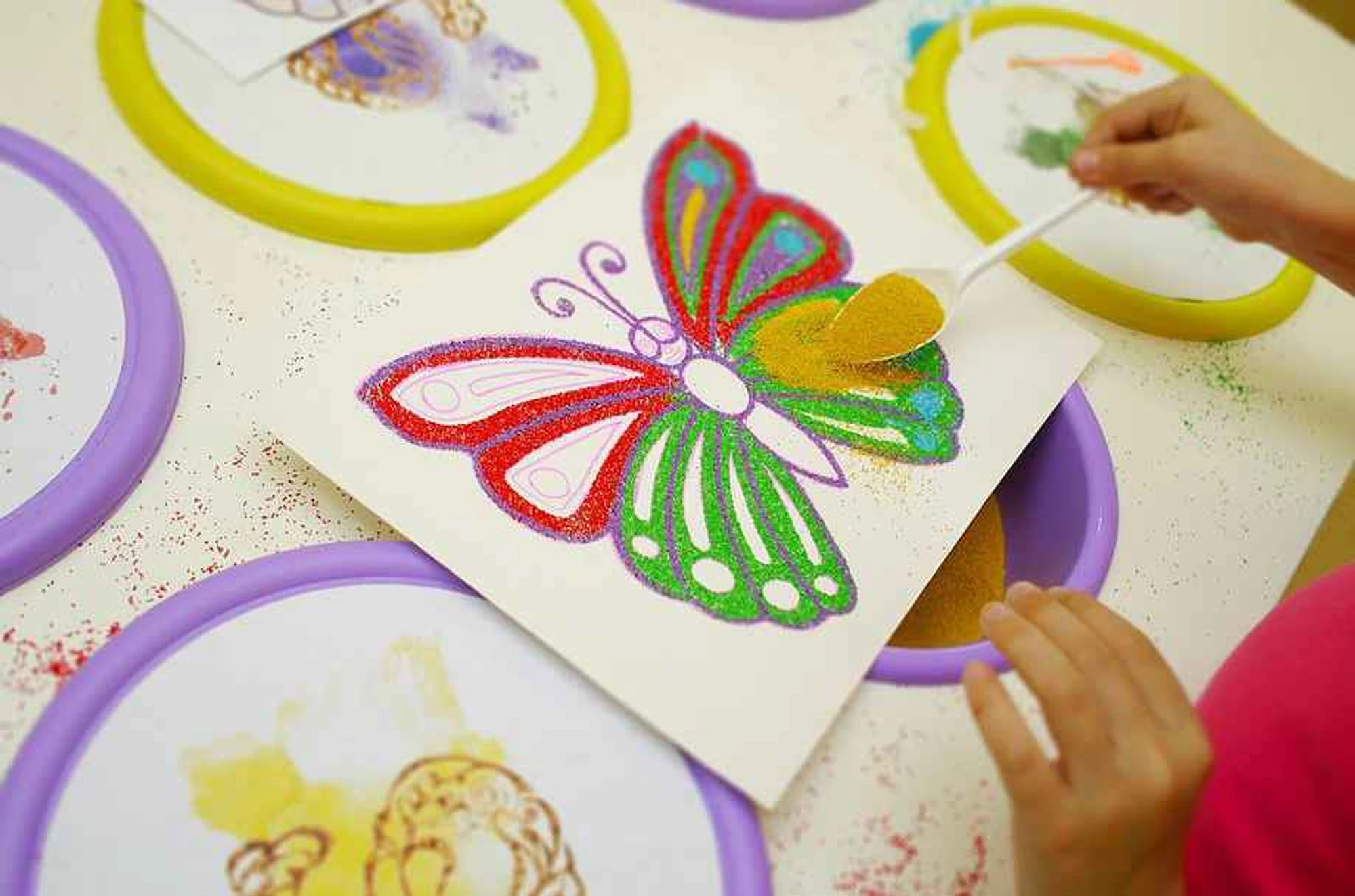 "Картины из песка", мастер-класс от праздничного агентства "Театр ПБ"