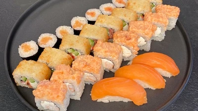 Лосось sushi & oysters