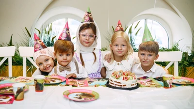 Детский день рождения в развлекательном парке "Маша и Медведь"