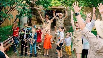 Детский день рождения в "Дино парке" в парке развлечений "Сказка"