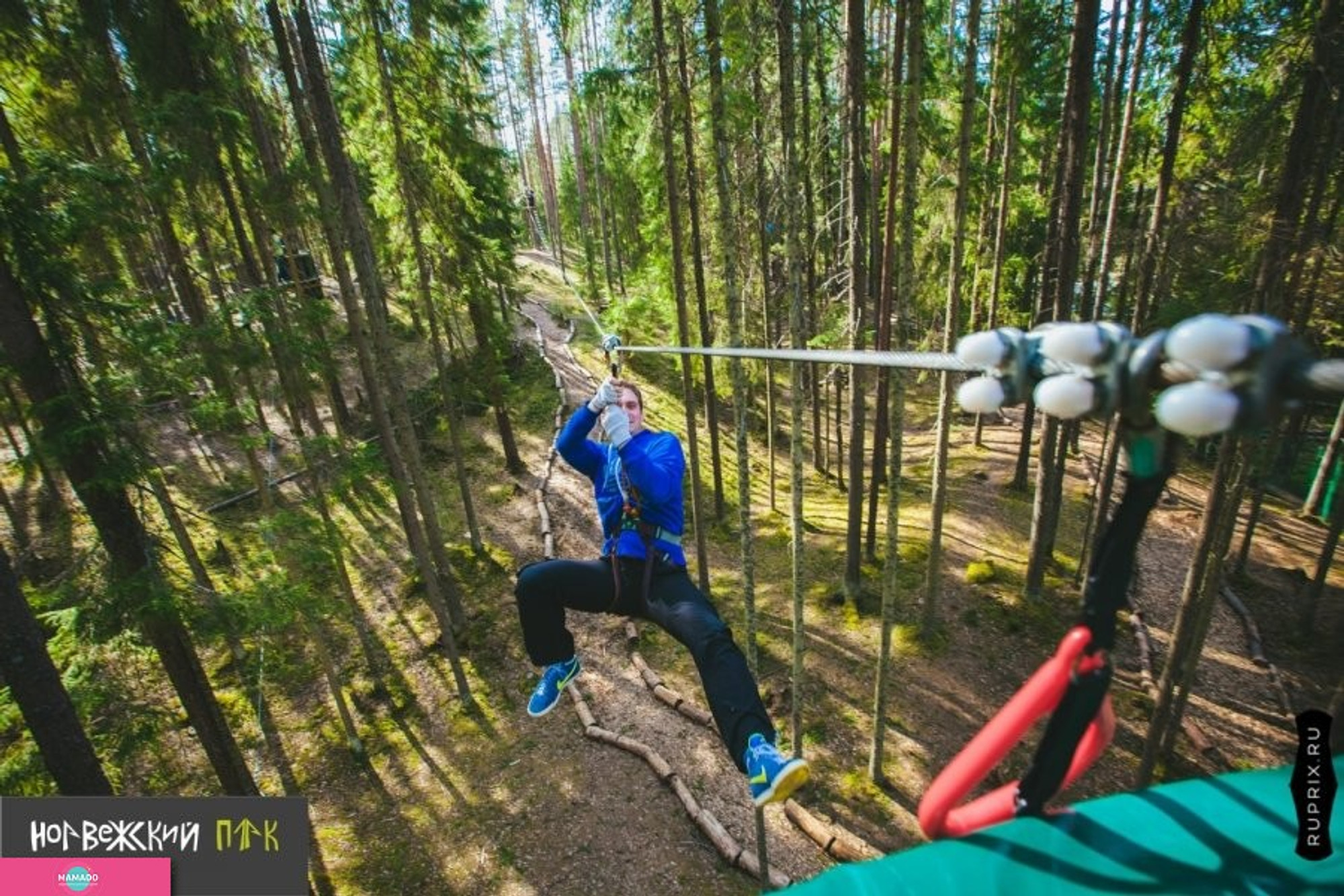 "Норвежский парк Орех", веревочный город в Ленинградской области в Орехово 