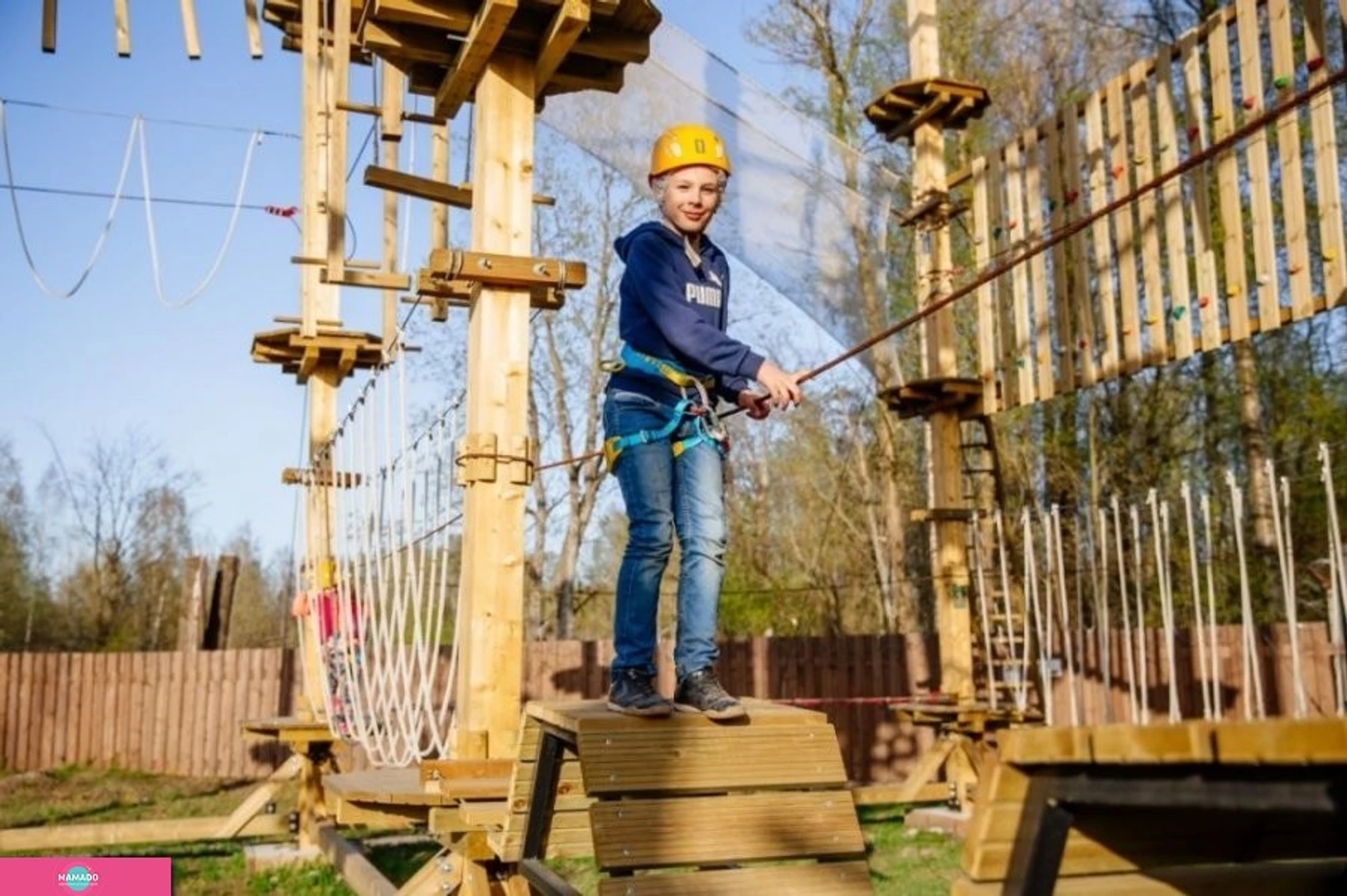 Parkwood's, веревочный парк для детей от 6 лет и взрослых на Скитских Прудах в Сергиевом Посаде, Московская область 